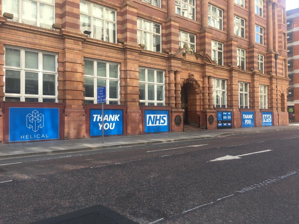 willparry13's tweet photo. The Tootal Buildings and @helicalplc pleased to be showing support for the fantastic work of @NHSuk. THANK YOU NHS. #LightItBlue @greatermcr @AndyBurnhamGM @Workspacedb @AshdownPhillips @thissolidground @edwardsco_mcr @CBRE_Manc @Savills https://t.co/3EvTnn49Bg