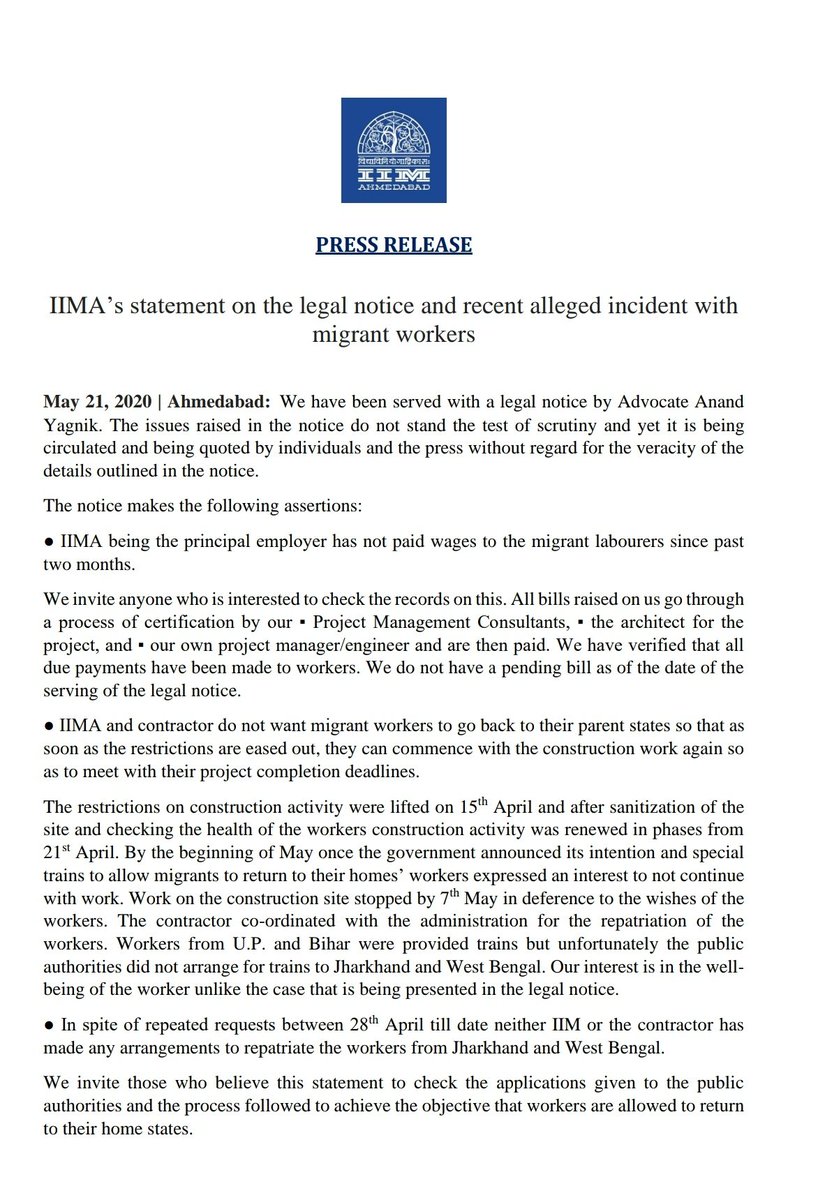 IIM Ahmedabad tweet media