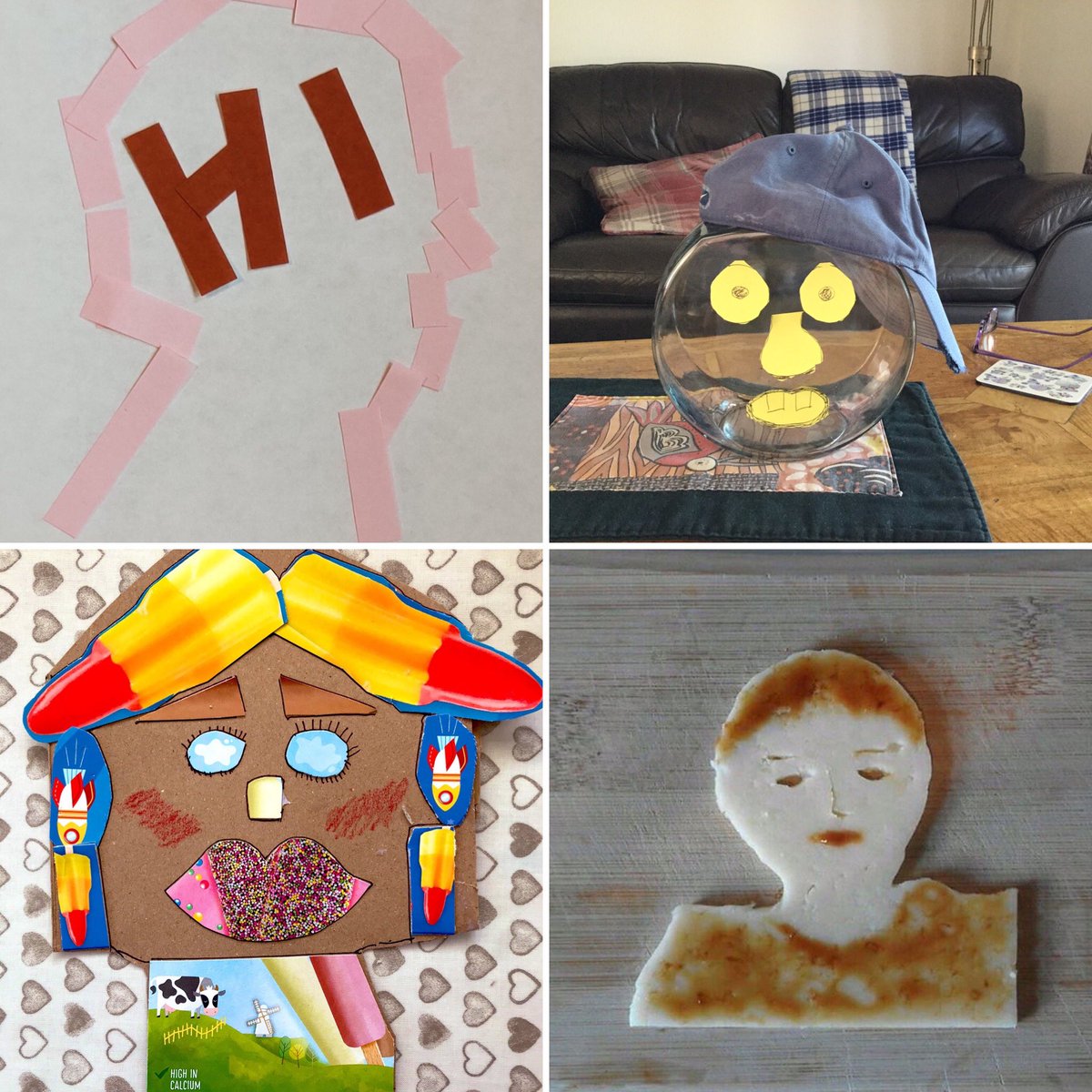 andreanhj's tweet photo. Check some of carved, crumpled, crafted portraits inspired by a special object in @JusticeMuseum collection. Thanks all πYour faces will join an exhibition featuring exquisite soap portrait carved by someone in prison, with @KoestlerArts #IngenuityPortrait #OfByForAll https://t.co/Q4KE7NRg8b