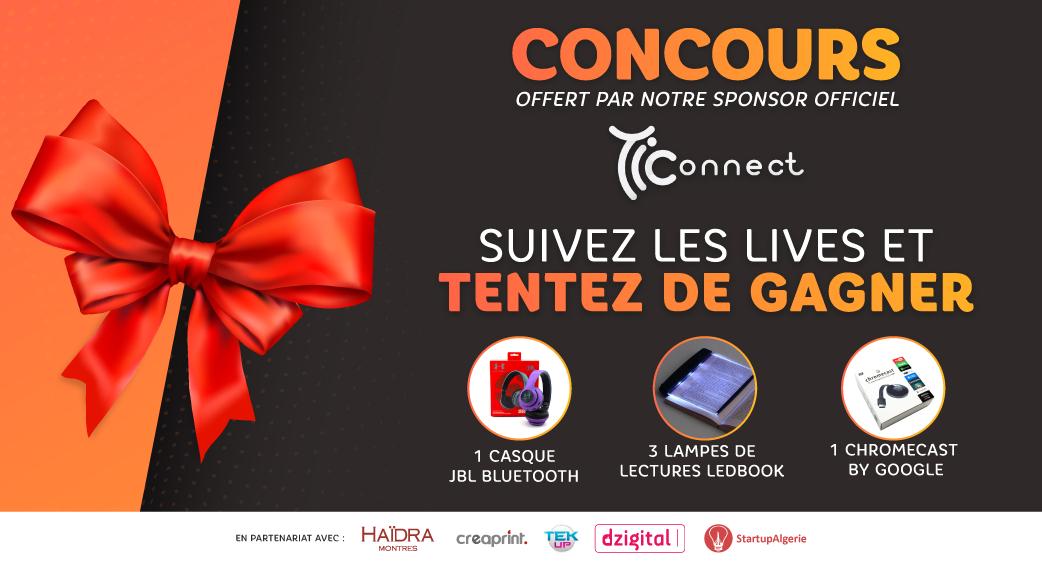 Notre sponsor officiel 🤝 Ticonnect vous donne une seconde chance de gagner l'un de ces cadeaux🎁🛍️ 
🟠Casque JBL Bluetooth 
🟠Un chromecast by Google 
🟠3 lampes lectures ledbook

Soyez à l'heure 🕙ce soir pour participer avec nous sur la page Facebook facebook.com/NETlaqaw/