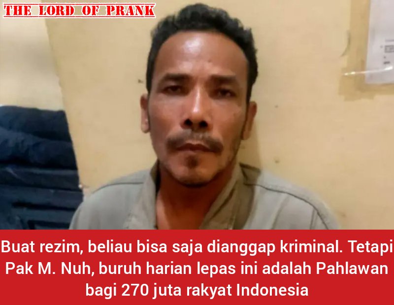 Guru_Buzzer's tweet photo. M. Nuh The Lord of Prank 🇮🇩👍 https://t.co/AJJLRp55kY
