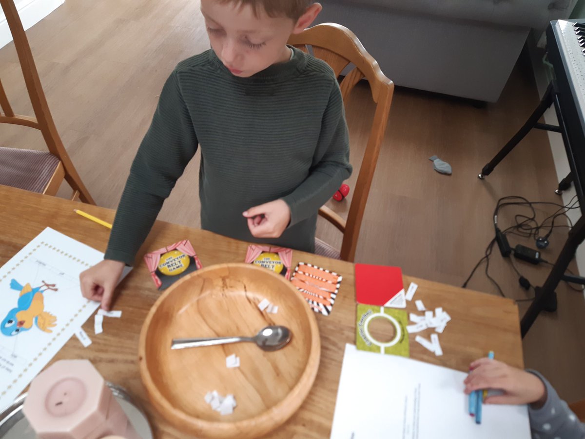 Beth74838469's tweet photo. Sam played silly soup with the 'ir' words this morning, putting them in real word and alien word piles. @AlbertPyeRavens https://t.co/oXgQOOOXt3