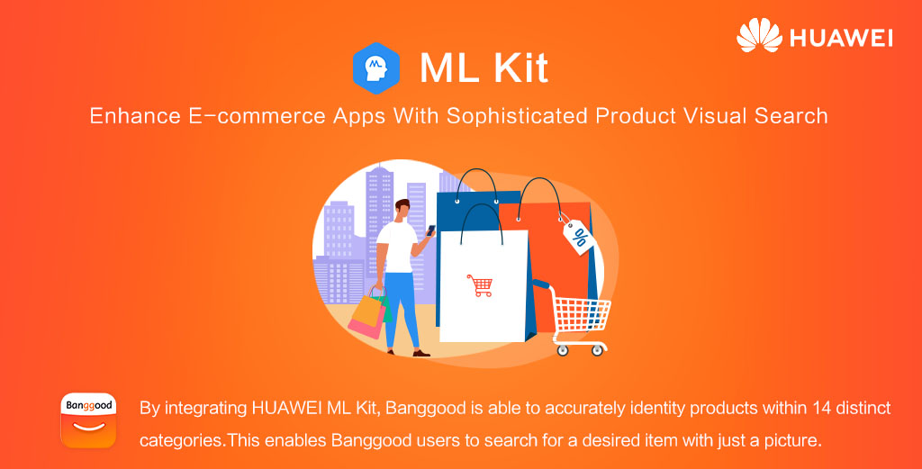 Huawei_devs's tweet image. Mobile shopping app Banggood, together with HUAWEI ML Kit, has created a brand new shopping experience. 🛍️ 

Users are able to quickly search for similar products…

…simply by taking a picture! 📸 

Read more 👉 bit.ly/2ZqSbK2

#HuaweiDevelopers #HMSCore #HWDevCase