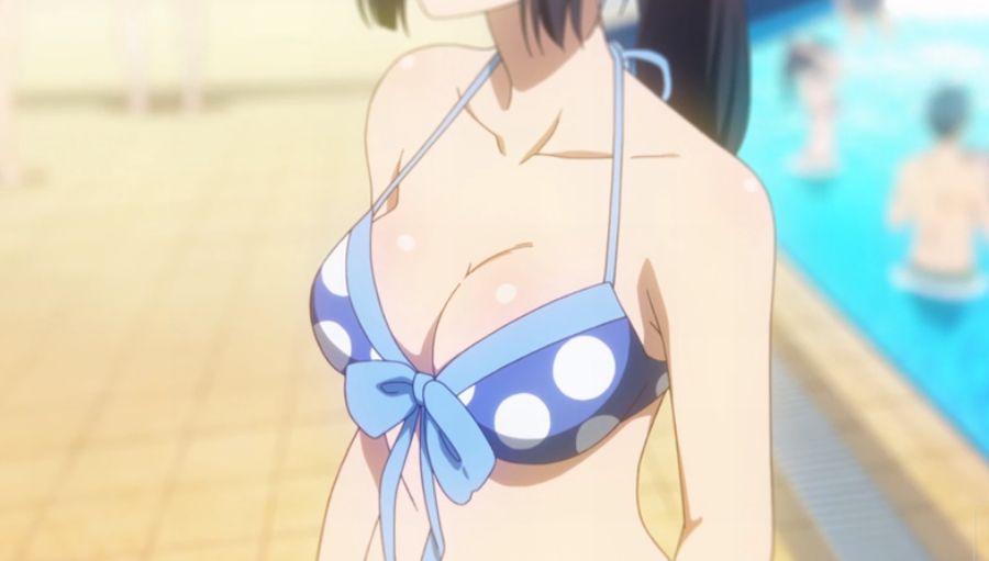 やまな 響けユーフォニアム 2期2話の水着回で 麗奈の水着姿に驚いたり羨んだりする久美子達