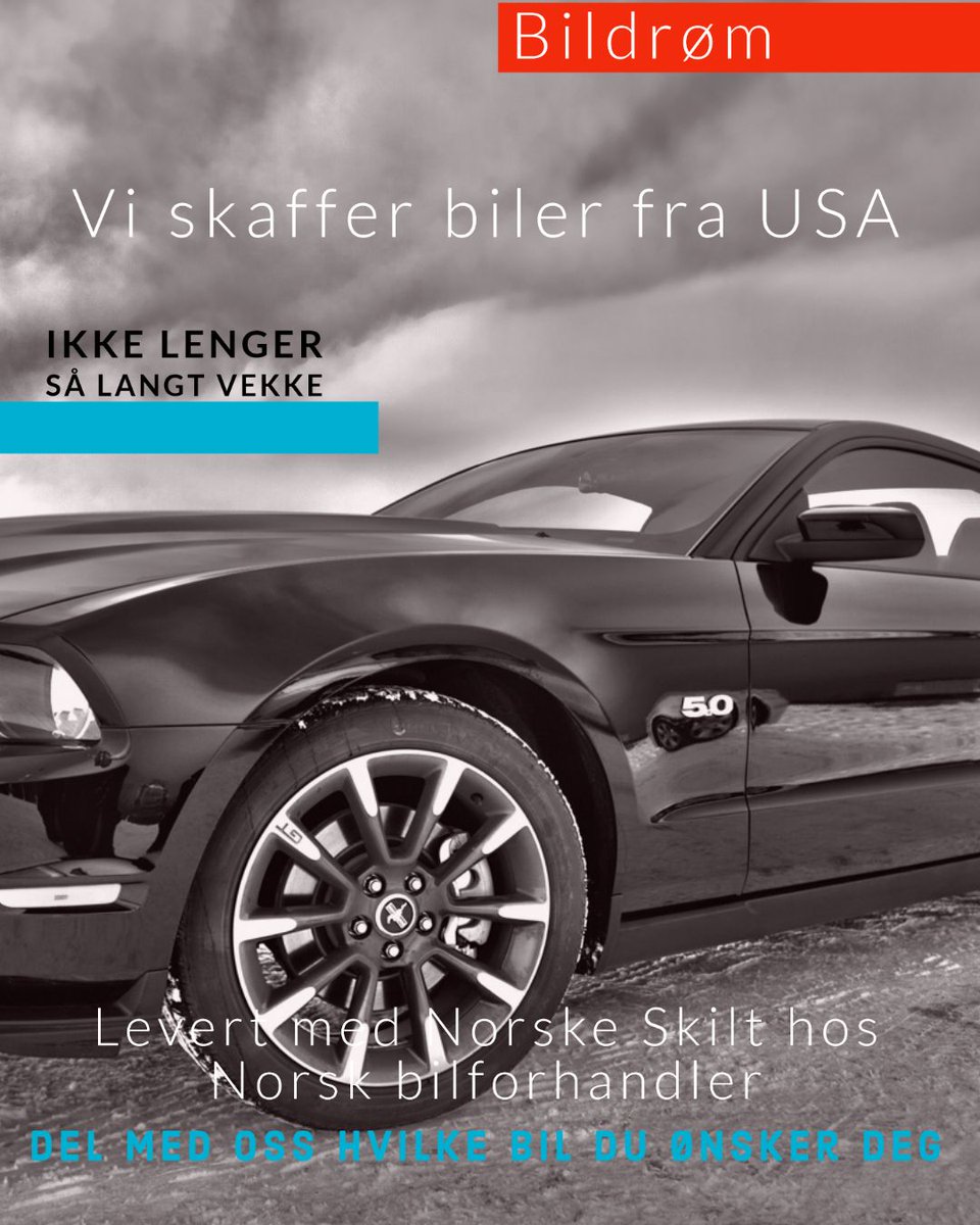 bilformidling's tweet image. 🇺🇸 Vi skaffer biler fra USA - Ikke lenger så langt vekke.
🤝 Vi leverer til avtalt pris, godkjent med norske skilt.
🗺️ 🇳🇴 levering til vårt Bilsenter i Bærum eller Stryn.
💲 Finansering
🧿 Garanti tilbys