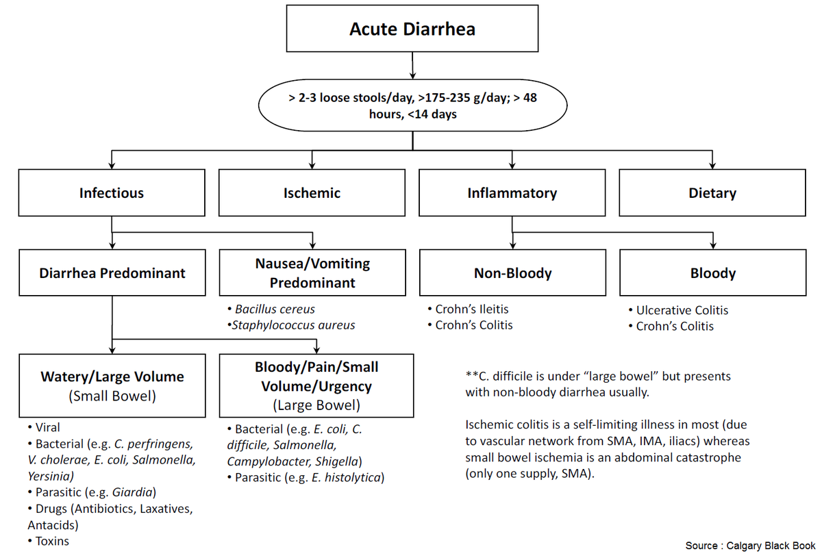 Causes Of Large Volume Diarrhea