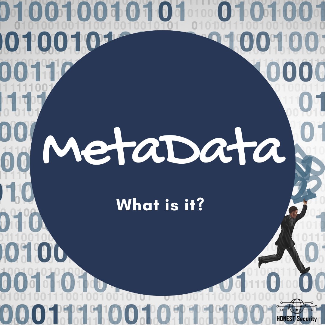 Honest_Sec's tweet photo. You could describe metadata as data about data but what does that REALLY mean?

Here’s an example: a music file. The metadata of that file would include things like the artists name, the album and the year it was released.

Now, can you give us an example of metadata?! 
#infosec https://t.co/z4YN1YPjpi