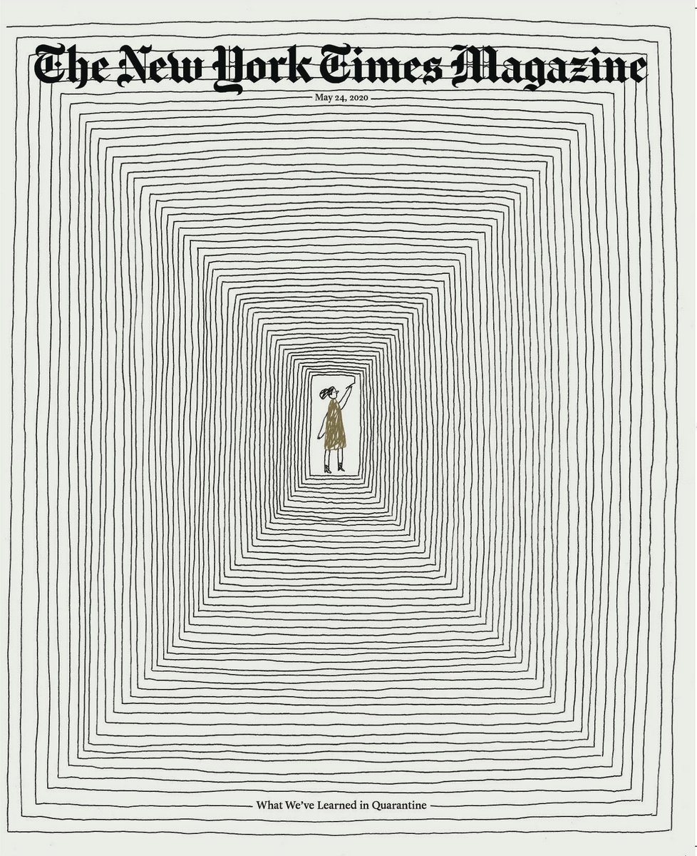 The cover of this week’s <a href="/NYTmag/">NYT Magazine</a>: “What We’ve Learned in Quarantine”  
Illustration by <a href="/freebrianrea/">Brian Rea</a>