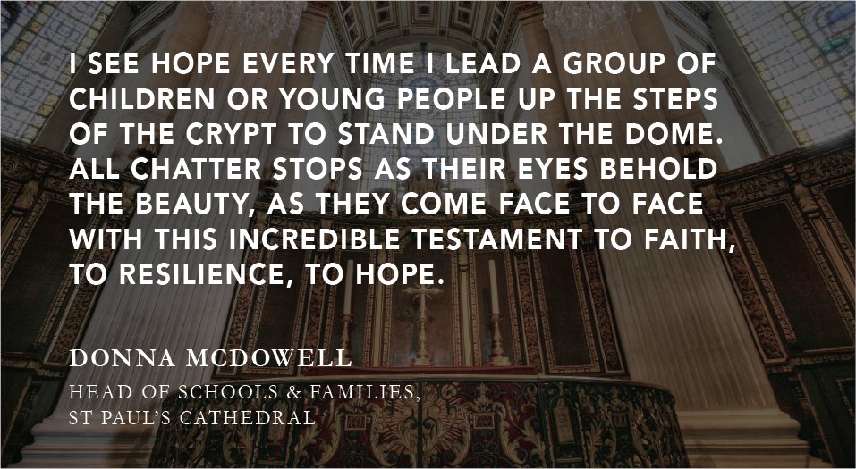 StPaulsTrustUS's tweet photo. For some, the dome @StPaulsLondon itself inspires hope. Hear more of #TheHOPECampaign at https://t.co/K18TZuBpfc #HopefromHome #FaithfromHome https://t.co/zccD7wVNXv