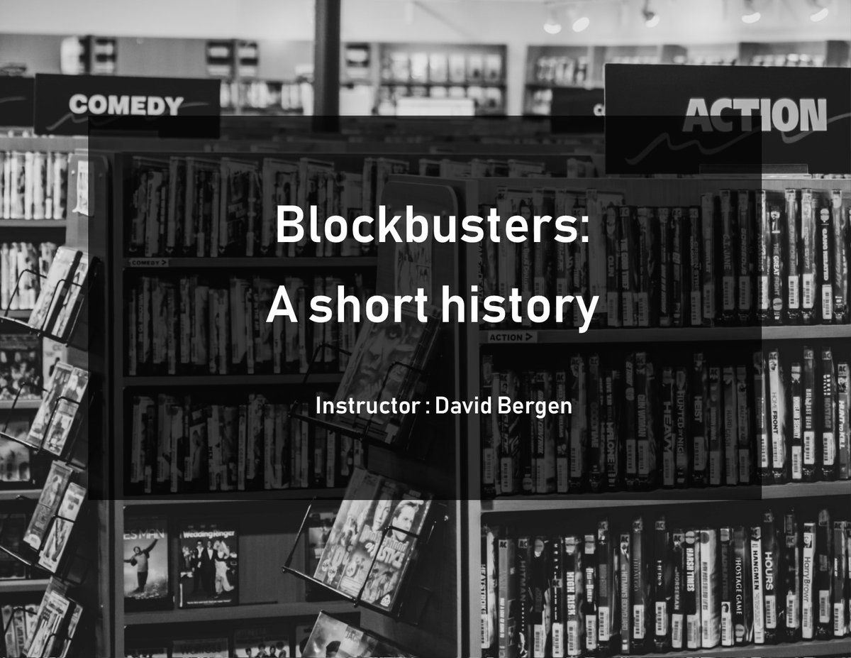 What makes a film a blockbuster? The course will survey films by Spielberg, Lucas, Nolan, and more. Students will submit reaction papers as a basis of class discussion.

Sign up for this online course now!
ow.ly/5g6Z50zzPII
