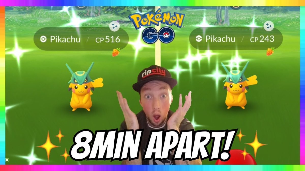 Shiny Pikachu with Rayquaza hat live! : r/TheSilphRoad