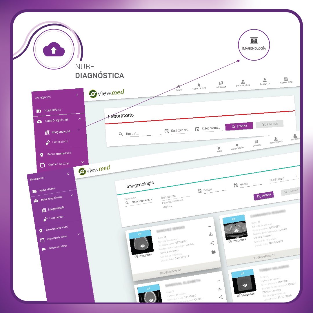viewmed's tweet photo. Nube Diagnóstica consiste en un sistema PACS que permite la subida, almacenaje y visualización de todos los estudios por imágenes realizados al paciente con calidad diagnóstica siguiendo los estándares DICOM e HIPAA, podrá disminuir los tiempos de espera. Para más info. #Viewmed https://t.co/TiyKE6VZqC