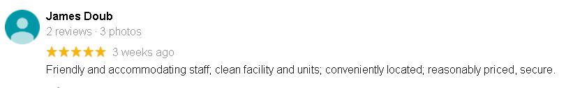 PeoplesStorage's tweet photo. Another 5-Star Rating for our Peoples Storage location in Kenmore!

Curious to experience our amazing service for yourself? You can find us on https://t.co/YbcehIp3rP or call any of our three locations to make a reservation #PeoplesStorage #5StarService https://t.co/fNWCwRf5d5
