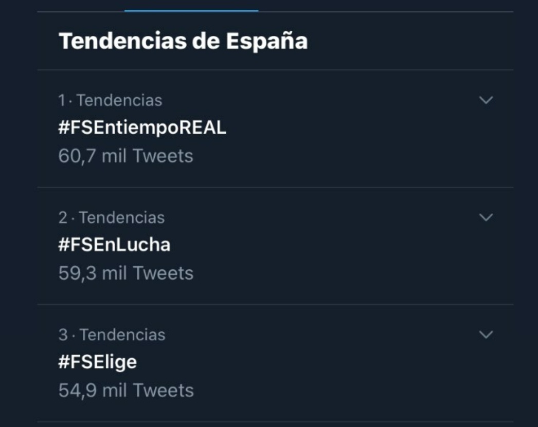 gevicens's tweet photo. Aun no os habéis enterado? @sanidadgob @salvadorilla @Rogufe Seguiremos hasta obtener lo que merecemos. #FSEntiempoREAL #FSEnLucha #FSElige https://t.co/1a67k9q7iW