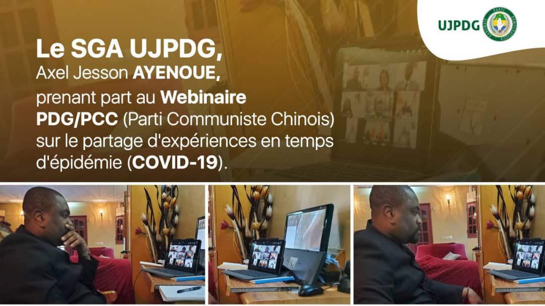 Webinaire Parti Démocratique Gabonais (PDG) et le Parti Communiste Chinois (PCC) sur le thème <<Leadership du parti au pouvoir en temps épidémique (COVID-19)>><a href="/odjirigor/">Odjir Igor</a> <a href="/Jugglahessone/">Jugglah Essone Enong</a> <a href="/AxelAyenoue/">Axel Jesson Ayenoue</a> <a href="/NoureddinBV/">Noureddin Bongo Valentin</a> <a href="/PresidentABO/">Ali Bongo Ondimba</a>