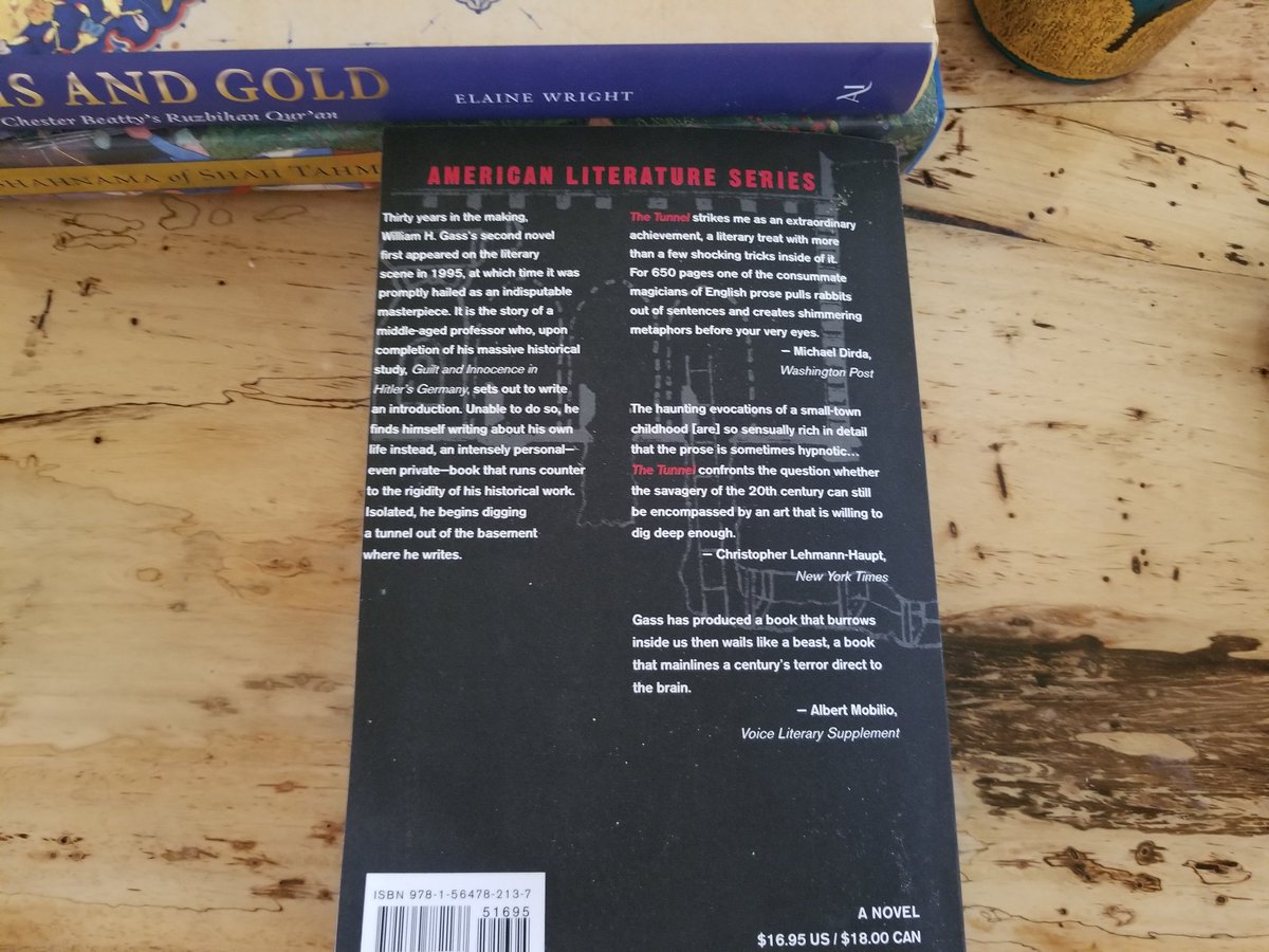 ReemK10's tweet photo. Let's do this! There will be a group read of William H. Gass's novel #TheTunnel (1995) starting on Summer Solstice and going into August. It will end in conjunction with Ted Morrisey's project โThe Tunnel at 25โ
20 pages/day! Get your books! #Gass2020
https://t.co/6wzvjusztF https://t.co/nGT6gybbRe