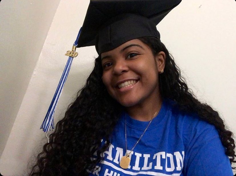 XoNELxO's tweet photo. @HamiltonSadove Staff Co-Manager, Delta Reyes, an Africana Studies major from Bronx, NY, is graduating in @HamiltonCollege’s Virtual Commencement this Sunday. https://t.co/m7ogAJ3HW6  Congrats, Delta!  🎓🎉💙 #Hamilton2020 #CelebratingOurSeniors https://t.co/qzoQSxfUs3