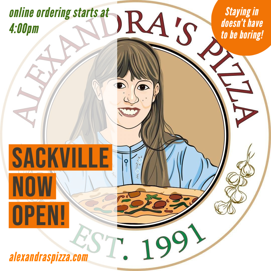 AlexandrasPizz2's tweet photo. Our Sackville shop is reopening today! https://t.co/AIEzrLo1dA