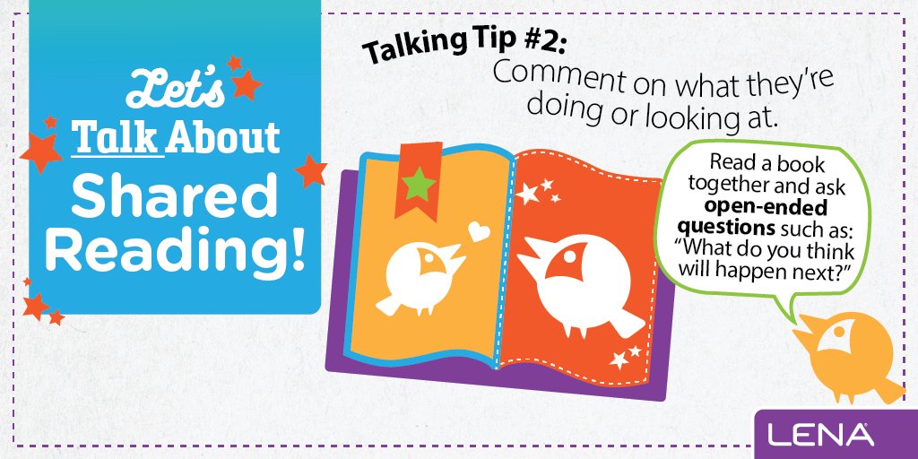 LENAEarlyTalk's tweet photo. #TalkingTip: Animate stories you read by pausing to make exaggerated facial expressions that show the different emotions being described or felt by characters in the book. Use big and small hand and arm gestures to describe an item's size. https://t.co/eSUWX8oPvg