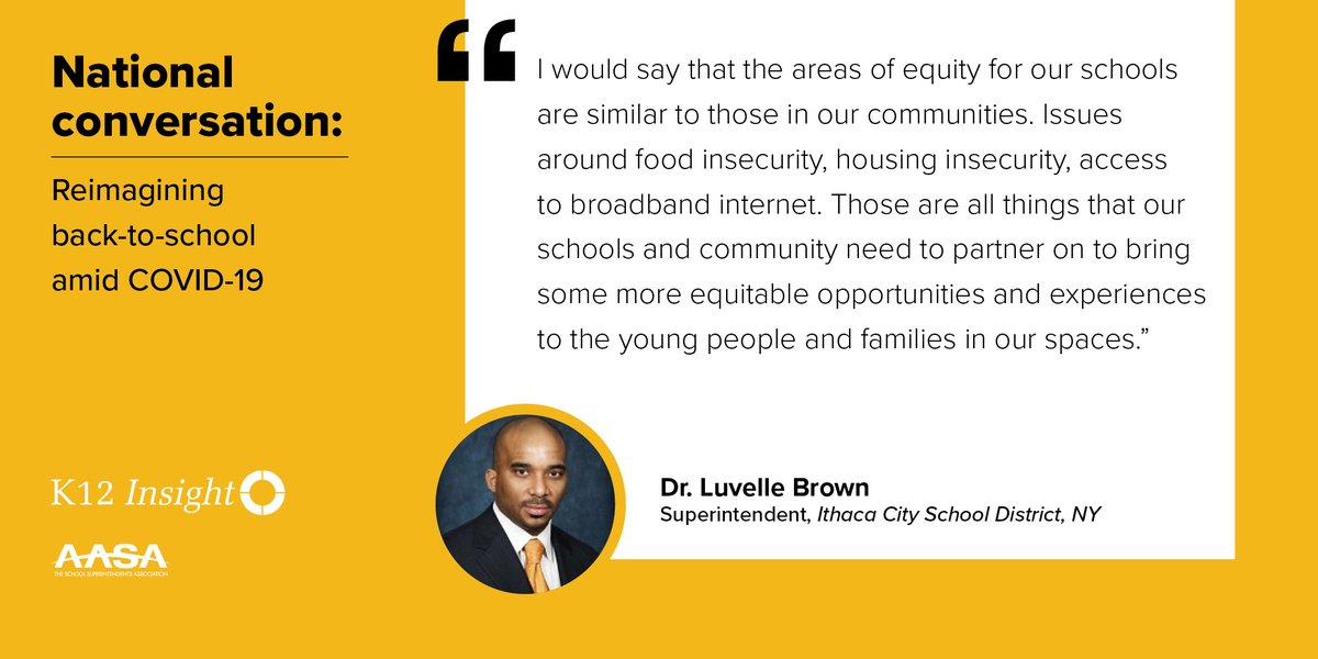 K12Insight's tweet image. If you missed our national conversation with Dr. Michael Hinojosa, Dr. Luvelle Brown, and Dr. Debra Pace you missed valuable insight from some of the nation's leading superintendents. Watch the full conversation here: vimeo.com/417775003 #leadership #equityandinclusion #k12cx