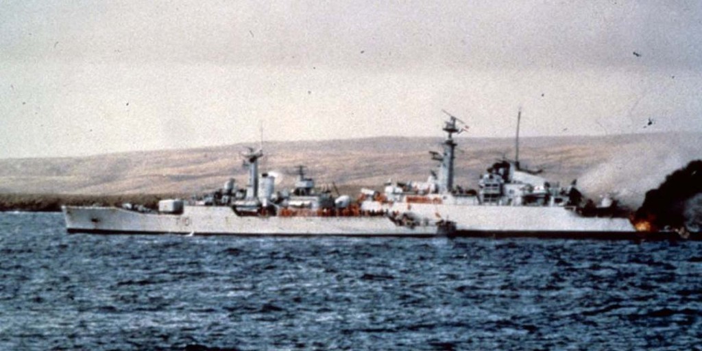 38 years ago today, HMS Ardent began putting Royal Marines and soldiers ...