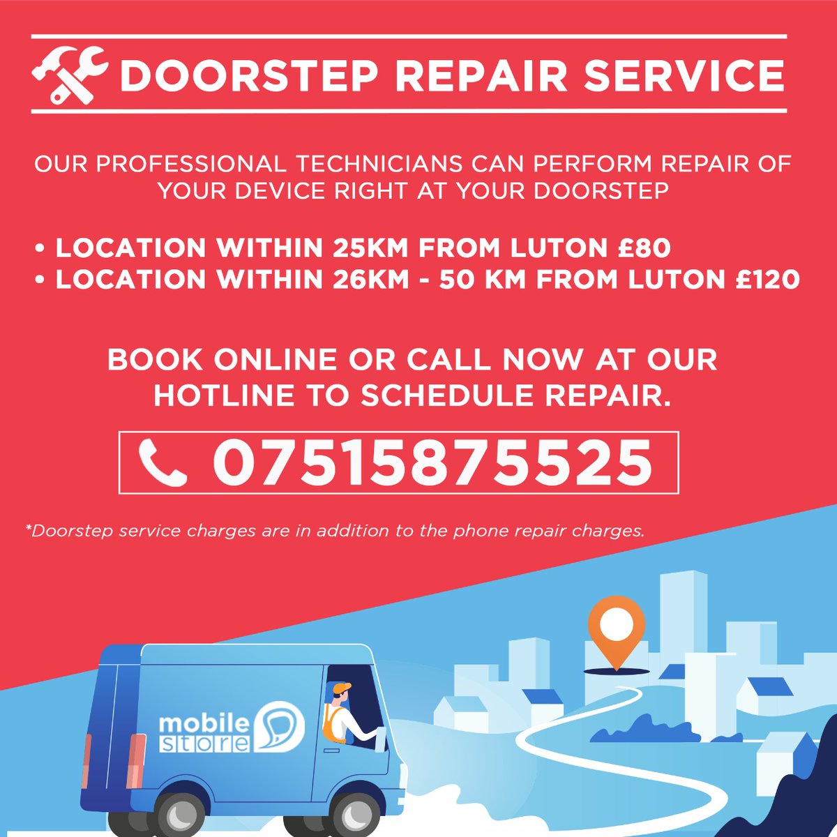 MobileStoreLTD's tweet image. Mobile Store Online offers Door Step Repair Service

Select the required service now: mobilestoreonline.com
Got more Questions: 07515875525

#MobileStoreOnline #TheMobileStore #PhoneScreenReplacement #RepairMyPhone #SamsungRepair #Hitchin #Luton #Loughton #Letchworth #UK