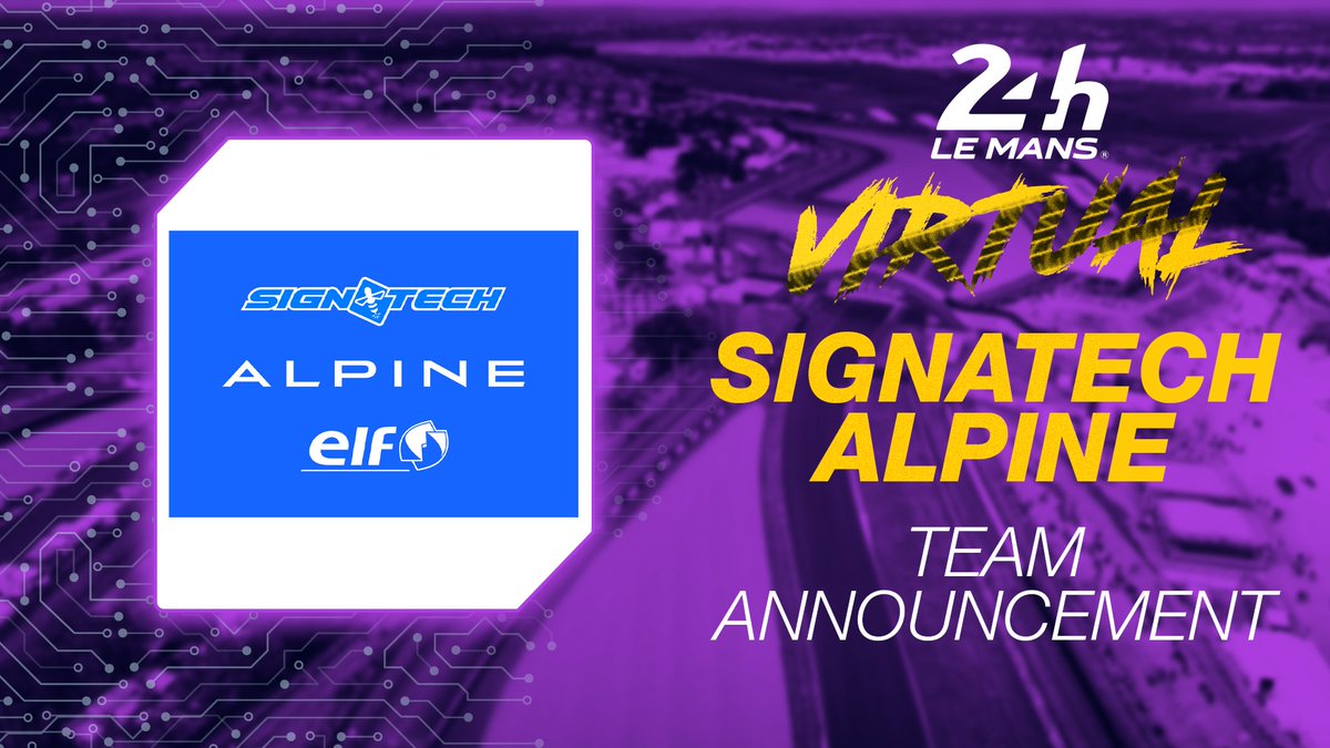 AlpineWECteam's tweet photo. Engagement officiel #AlpineRacing à la 1ère édition des 24H du Mans Virtual du 10 au 14 juin.

Programme exceptionnel et qualité d'organisation sans précédent dans l'histoire du eSport automobile, annoncent un événement à la hauteur du Mythe des 24h du Mans.

#24HVIRTUAL @FIAWEC https://t.co/QZCJ1MjPam