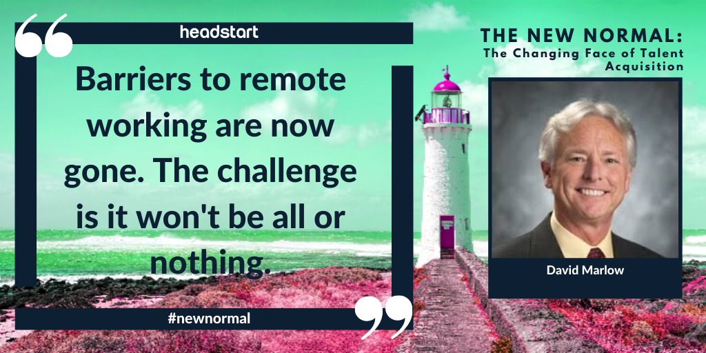 #NewNormal David Marlow thinks the genie is now out of the bottle for #remoteworking