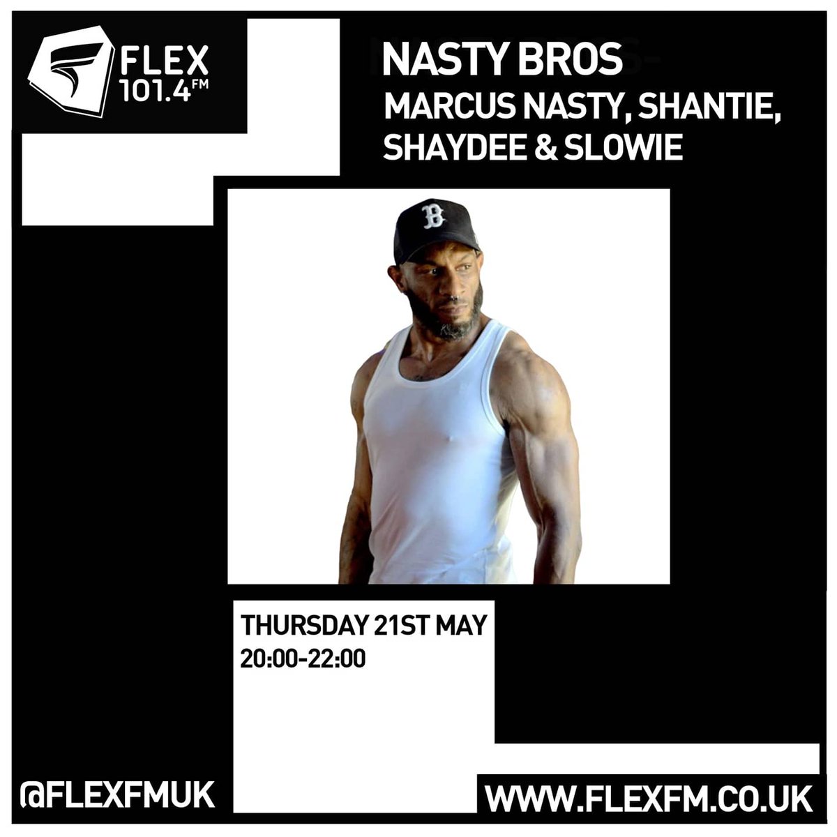 MarcusNasty's tweet photo. Tonight on @FLEXFMUK 8-10pm also live-streaming via https://t.co/6VlxRRSDHI

@ShaydzNoDaysOff 
@MCShantie 
@slowieMC 

🥳 https://t.co/ZtGLzDABja