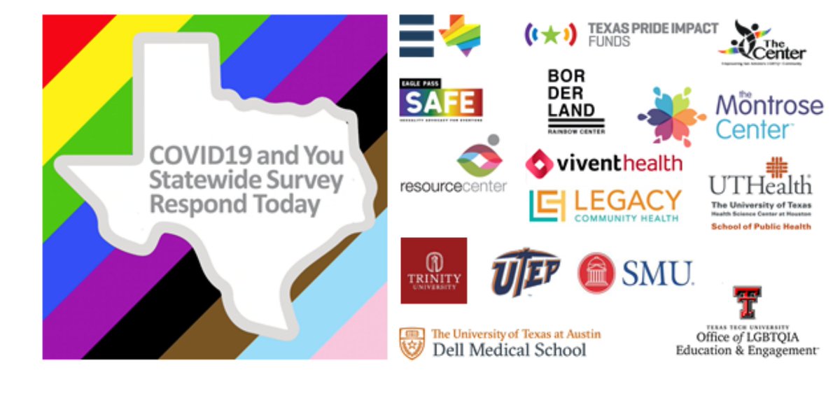 UTHealthSPH's tweet image. Researchers from the state, led by Dr. Phillip Schnarrs of @DellMedSchool, are examining the wellbeing of the #LGBTQ+ population in #TX during #COVID19. 

If you or someone you know identifies as LGBTQ+ and lives in TX, please fill out this survey: redcap.dellmed.utexas.edu/surveys/?s=WTH…