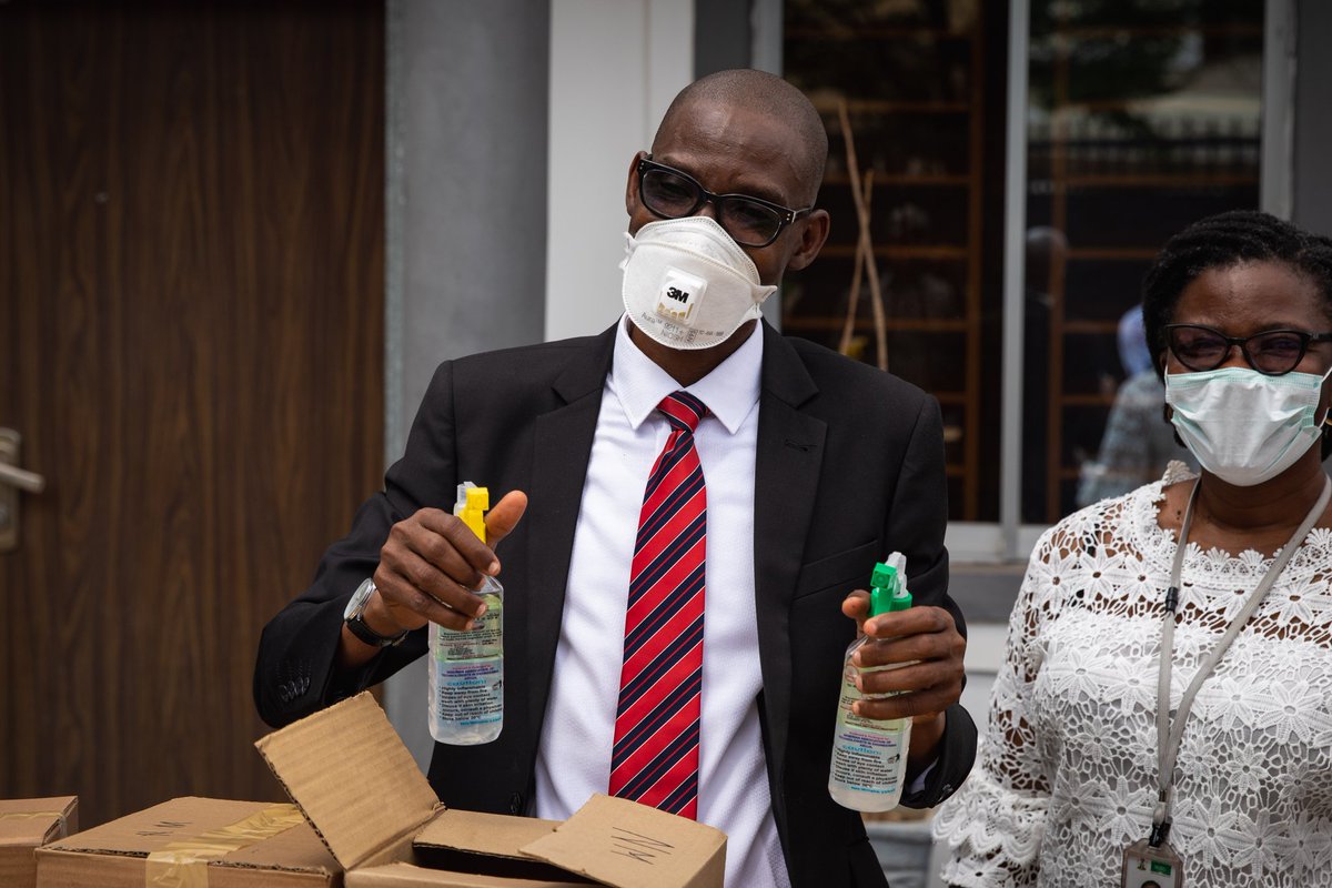 We are grateful to the Nigerian Association of Technologists in Engineering for supporting national #COVID19 response with face masks &amp; hand sanitisers

We continue to work with professional bodies in the whole-of-society response to #COVID19Nigeria

#TakeResponsibility