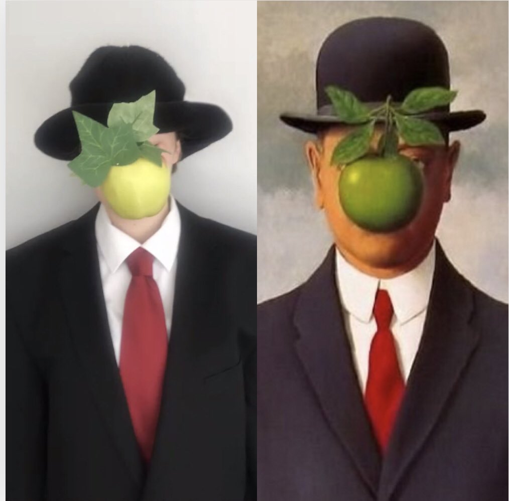 Annabelle. Today’s zoom call..... #artrecreation #art #zoom #tussenkunstenquarantine #classicart #classicpaintings