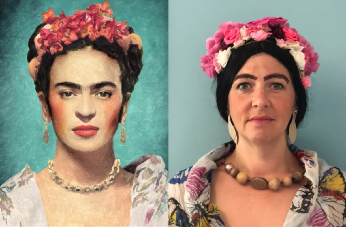 Sally. Today’s zoom call..... #artrecreation #art #zoom #tussenkunstenquarantine #classicart #classicpaintings