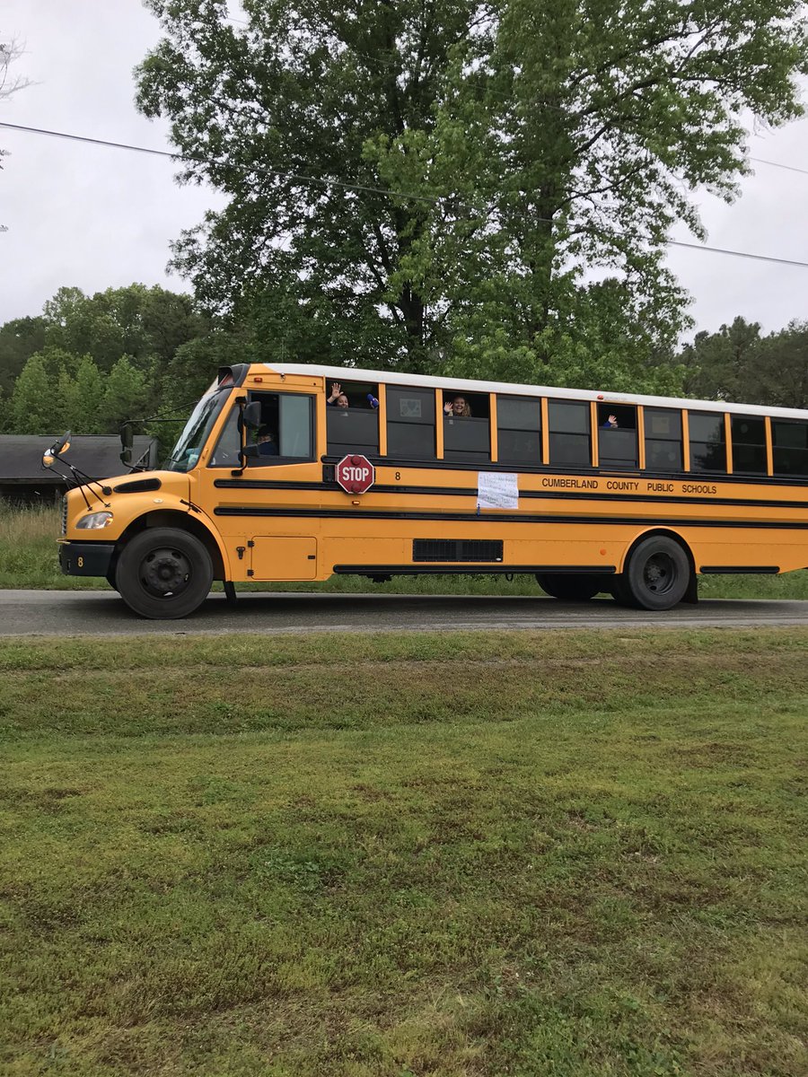 💙💛Happy last day of school CuCPS!! We loved the school bus visit from Mrs. Gills, Mrs. Lawson, Mrs. Adams and Ms. Caruso!! We officially have a 3rd grader now!! Can’t hide that DUKE PRIDE!!💛💙#iamcucps