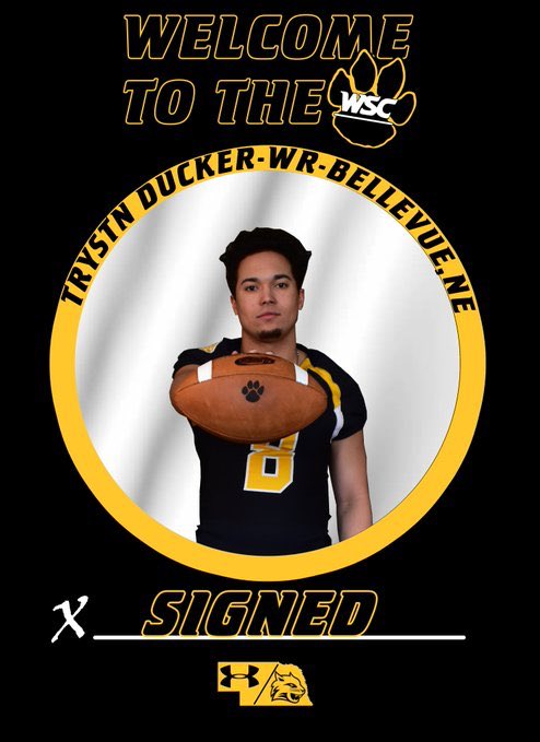 SIGNED! ✍️

WR - Trystn Ducker

📍- University of South Dakota, SD

Welcome to the Wildcat Family!
<a href="/Whatt_the_DUCK/">Trystn Ducker</a> ! 

#ANewEra x #RISE 🐯🔥