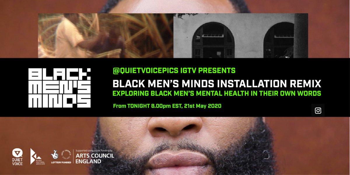 Tonight at 20.00 until Sunday - View the film remix of my black men’s minds installation on IGTV instagram.com/p/CAc1JixAmAn/…