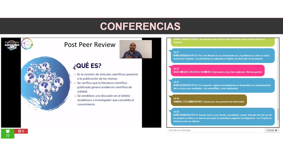 formsoci_ccss's tweet photo. 📢Seguimos en #Streaming con:

👨‍💻TALLER #VICICCS: Dr. Iván Herrera Peco 
@ihpeco 

#PEER #REVIEW EN #INVESTIGACIÓN EN #SALUD

Accede a tu área privada, y  participa de forma online: https://t.co/bN2ZvUZhlk https://t.co/JpWe5FLleb