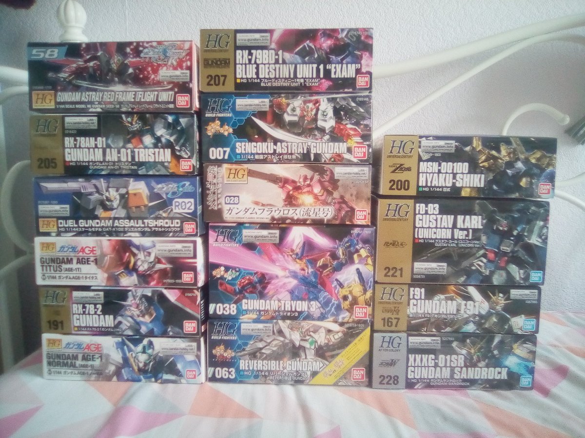 HeyBumbleBean's tweet photo. @Gunpla_Uni 
Came across your YouTube channel the other day (already SUB'd) and just wanted to say 'hi'. Looking forward to seeing how your channel grows. 😁
Also thought you'd appreciate seeing my current collection of kits. (Build count: zero!)

Best of luck with the channel. https://t.co/QVg41wl1sr