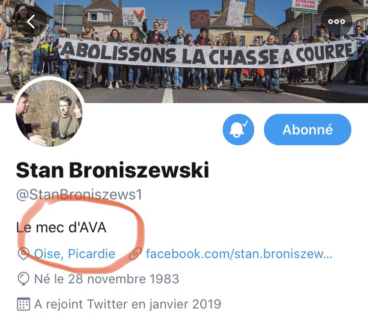 GrouikG's tweet photo. #Chasse 
#AvaFrance 
#StanBroniszewski

“Stan, LE mec d’AVA”😂

Sympa pour ses sbires!🤷‍♂️

Ce type a quand même un melon surdimensionné.🤡

On comprend mieux le nombre croissant de démissions dans ses rangs.🥳

Ce type est dangereux pour lui même mais surtout pour ses aficionados. https://t.co/JrQRf1z4lQ
