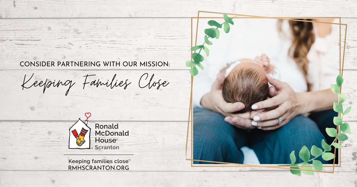 Ronald McDonald House of Scranton is able to keep families close in Northeastern Pennsylvania for over 33 years because of our wonderful community. RmhScranton.org #Grateful