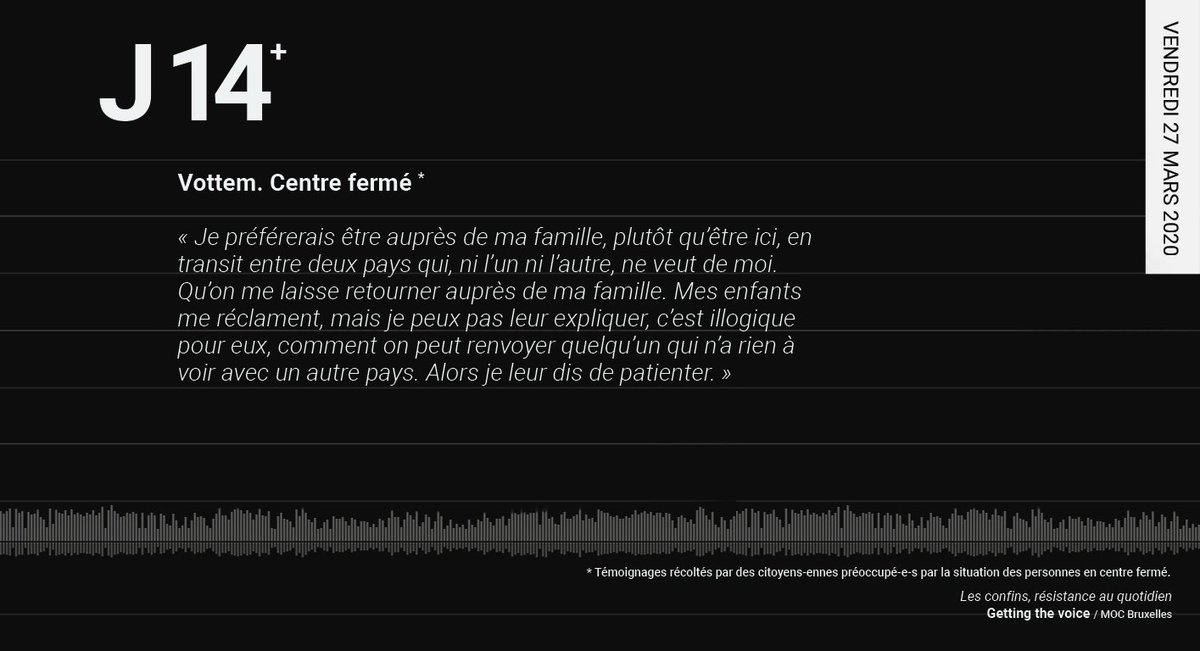 LConfins's tweet photo. J14 - C'est illogique pour eux (mes enfants)...
Plus d'infos : #gettingthevoice 
#moc_bxl #RegularizacionYa #PapersForAll #LaBelgiquePeutAussiRégulariserLesSansPapiers #UneSeuleSolutionRégularisation #LaRegularisationCestMaintenant https://t.co/6P0f8hPe1k
