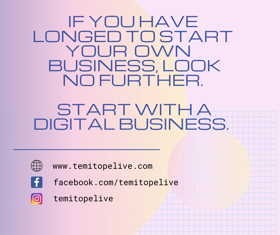 TemiStephen1's tweet photo. Start as a digital business owner. Register now for your spot at the free information session today. 
5pm PT
6pm MT
7pm CT
8pm ET
1am GMT+1 (Friday) https://t.co/xYPd9WuSDE