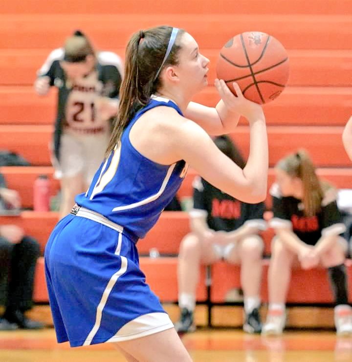 SFDgirlsbball's tweet photo. #10 Jordan Postiglione always doing the little things to help her team to victory, the little things that make big things matter. Her love for the game shows in how hard she works and always the 1st one to the gym! Good Luck at Misercordia Jordan P. We will miss you!
 💪🏀💯💛💙 https://t.co/u6j0736r9b