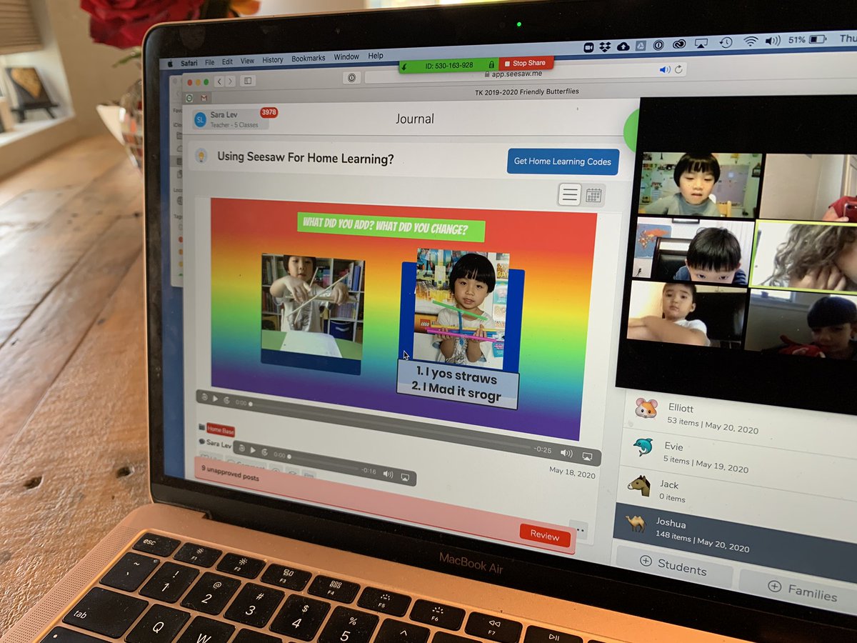 This week I used my daily small group time (30 min) to have kids practice giving feedback to one another. Each child watched one another’s video, asked questions and gave “put-ups.” #pbl #ecpbl <a href="/PBLWorks/">PBLWorks</a>