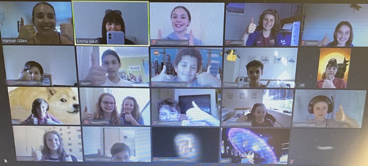 SchoolSherfield's tweet photo. As part of #MentalHealthAwarenessWeek &amp; to keep our #SeniorPrep pupils connected we held a #Year7 &amp; #Year8 Quiz last night. Miss Gillen was a fab Quizmaster &amp; lots of fun was had by all! Congrats to the winners: Darcy, Grace, Ava &amp; Sophie. #SHFYear7 #SHFYear8 #SherfieldAtHome https://t.co/lrzrM2OCWE