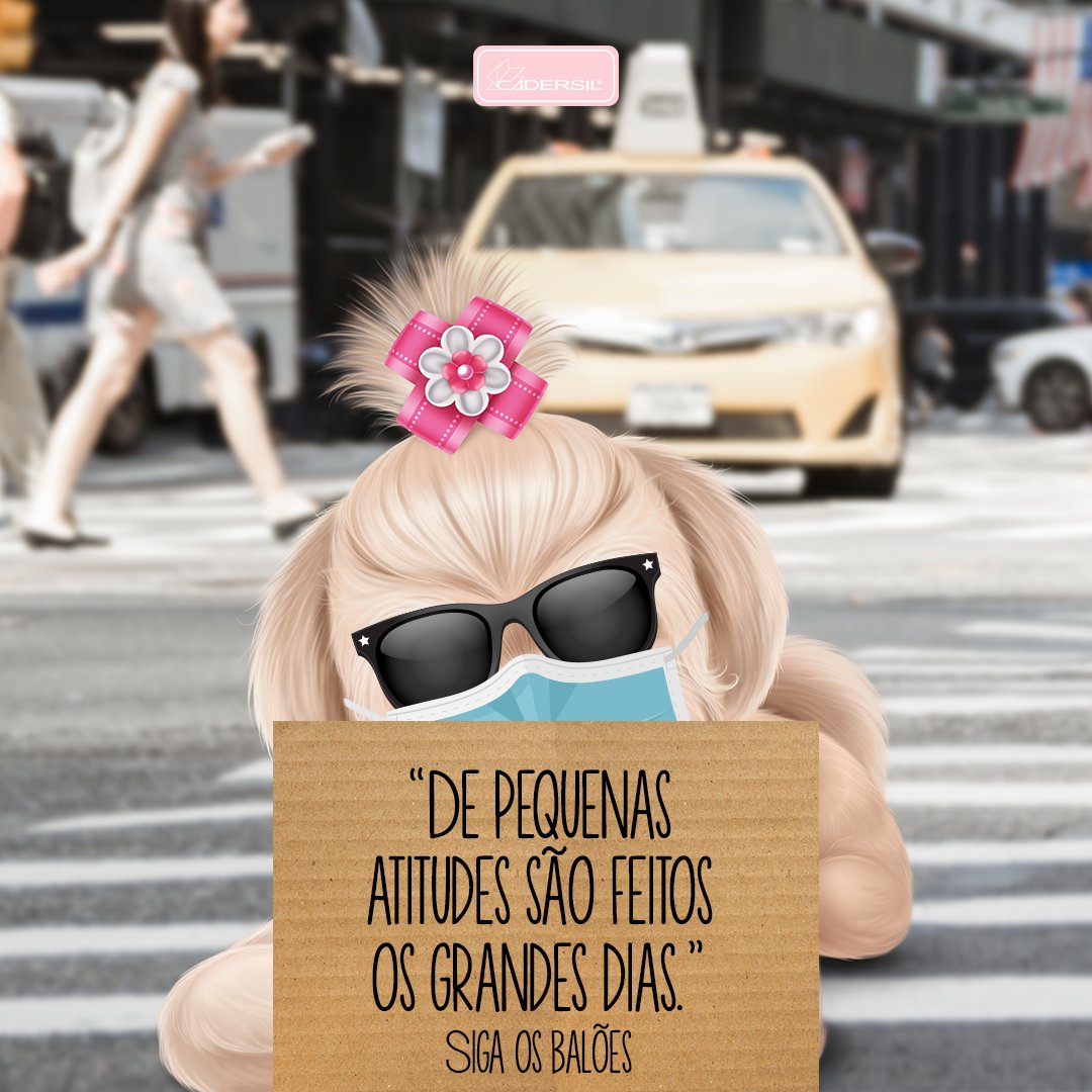 Cadersil's tweet photo. A nossa mascotinha da linha My Dear veio nos lembrar que com pequenas atitudes nós conseguimos fazer o nosso dia e o dia de alguém valer a pena. 😍💙 E não esqueça: você está fazendo um ótimo trabalho! 💙 #Cadersil #FiqueEmCasa #MyDear #PequenasAtitudes https://t.co/yVlUU941yR