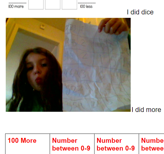 Teacher said they could take pictures of their work and turn them in on Google Classroom. Of course my kid had to pose with each page.