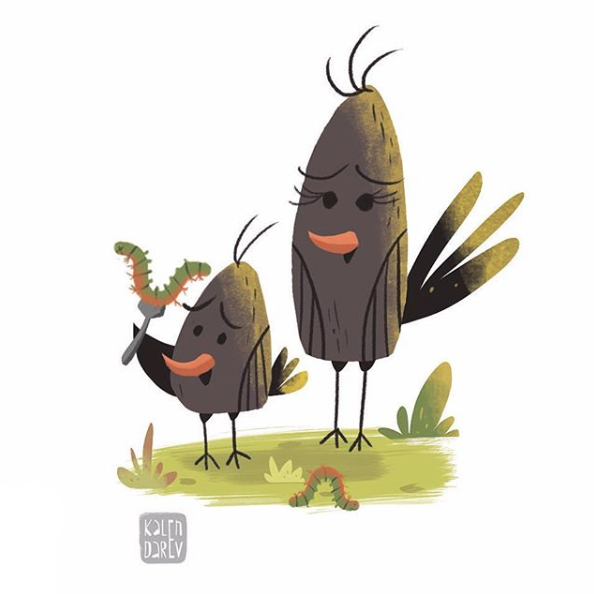 Bird’s lunch 🍴🌱 #birdart #birdillustration #natureillustration #kidlit #digitalpainting #digitalart #digitalillustration #digitalsketch #digitalartist #topcreator #digitalwork #doodles #childrenillustrations #childrenswritersguild #illustration instagram.com/p/CAVnDqZqs_X/