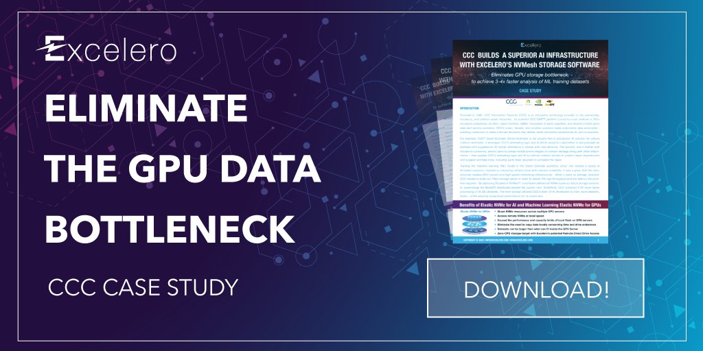 Excelero, Inc. (@excelerostorage) on Twitter photo “Using <a href="/ExceleroStorage/">Excelero, Inc.</a> #NVMesh along with the #BeeGFS parallel file system gave us three to four times faster analysis of #ML data sets. Throughput is now 10 to 15 times greater, and latency is negligible” Andrey Ptashnik, Lead Enterprise Architect, #CCC: excelero.com/wp-content/upl… “Using <a href="/ExceleroStorage/">Excelero, Inc.</a> #NVMesh along with the #BeeGFS parallel file system gave us three to four times faster analysis of #ML data sets. Throughput is now 10 to 15 times greater, and latency is negligible” Andrey Ptashnik, Lead Enterprise Architect, #CCC: excelero.com/wp-content/upl…