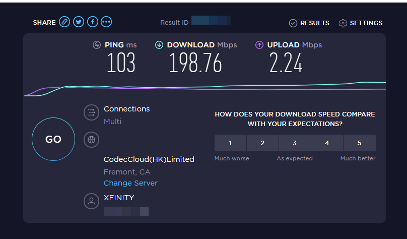This is  @Comcast's 1000mbps/35mbps connection, ladies and gentlemen. And it's been like this for months during the day with no improvements.100ms+ ping and poor upload translates into multi-second delays in web browsing and typing in, say, an SSH terminal. Literally unusable.